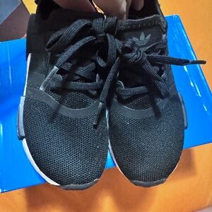 Adidas Black Sneakers with Knit Upper and Sock-Like Fit